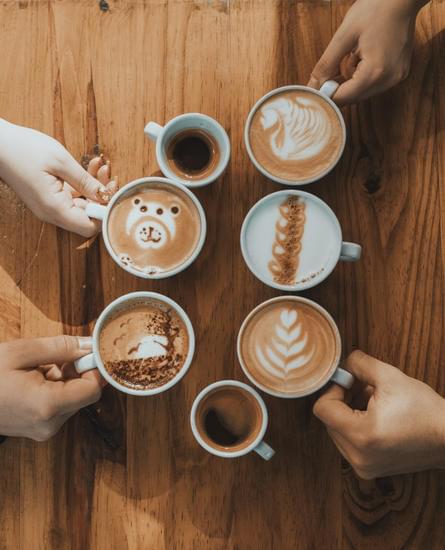 people drinking coffee